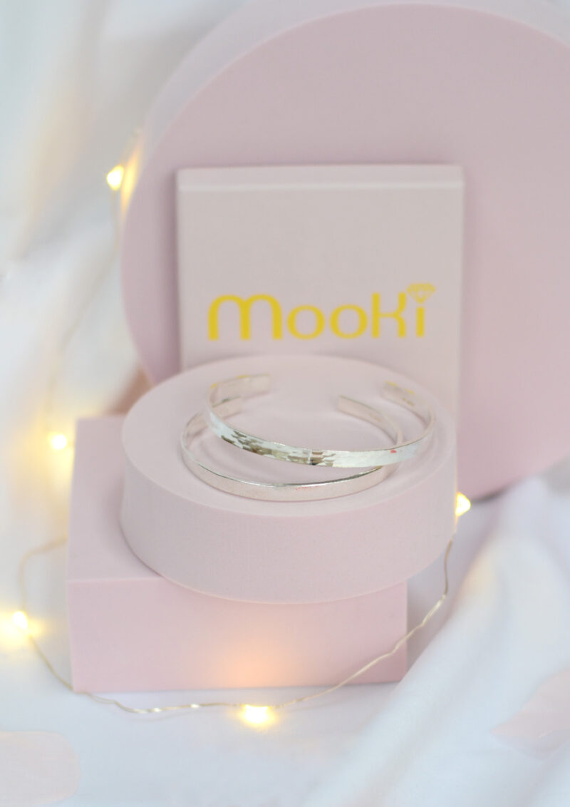 mooki timeless cuff organic hammered recycled silver grimsby cleethorpes