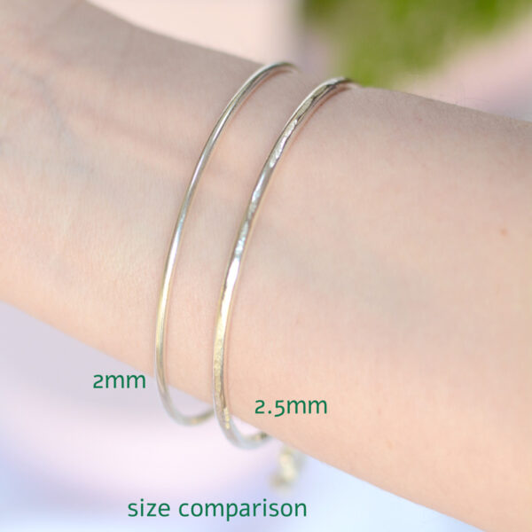 stacking bangle mooki jewellery recycled sterling silver bangles