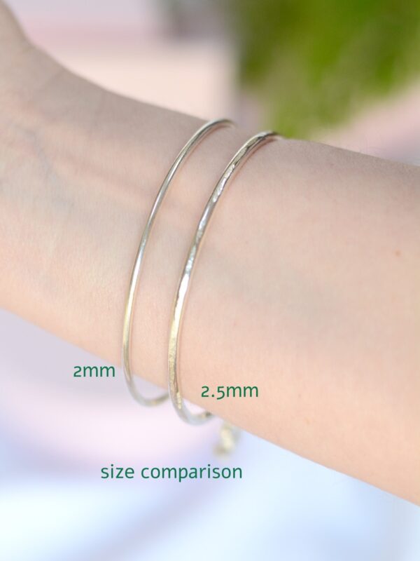 stacking bangle mooki jewellery recycled sterling silver bangles