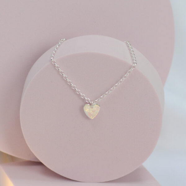 midi organic heart necklace mooki asterling silver belcher