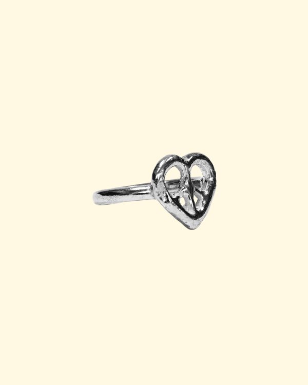 baby unity ring love peace handmade recycled silver unique mooki jewellery