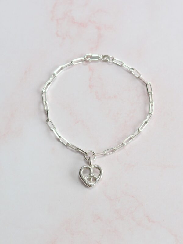 unity trace bracelet paperclip recycled sterling silver mooki jewellery