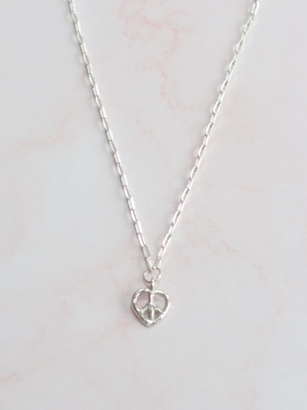 unity trace maxi necklace recycled sterling silver mooki jewellery