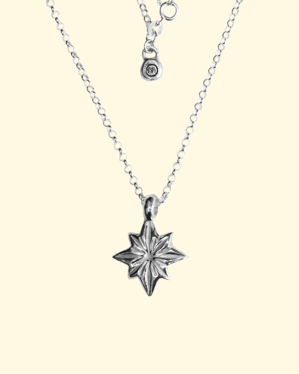 polaris necklace belcher north star luxury recycled sterling silver hand made unique mooki jewellery