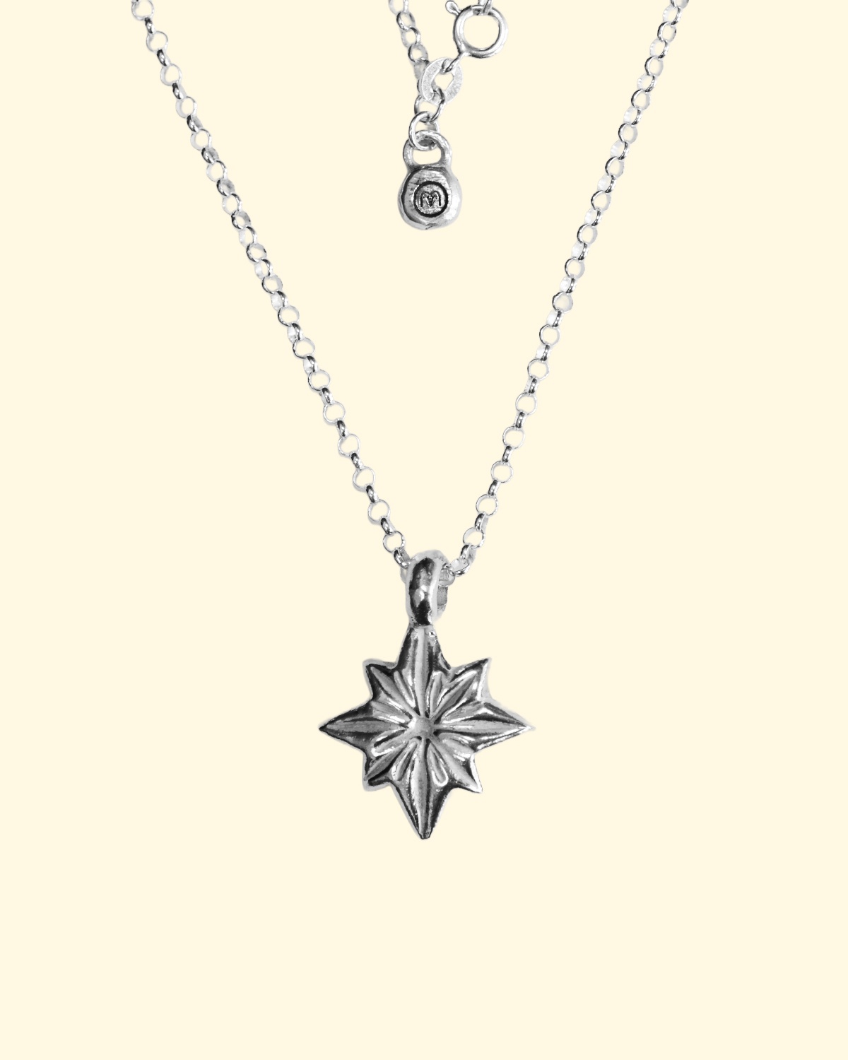 polaris necklace belcher north star luxury recycled sterling silver hand made unique mooki jewellery