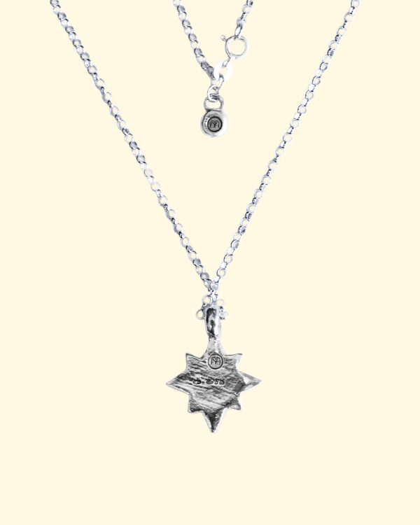 polaris necklace belcher north star luxury recycled sterling silver hand made unique mooki jewellery