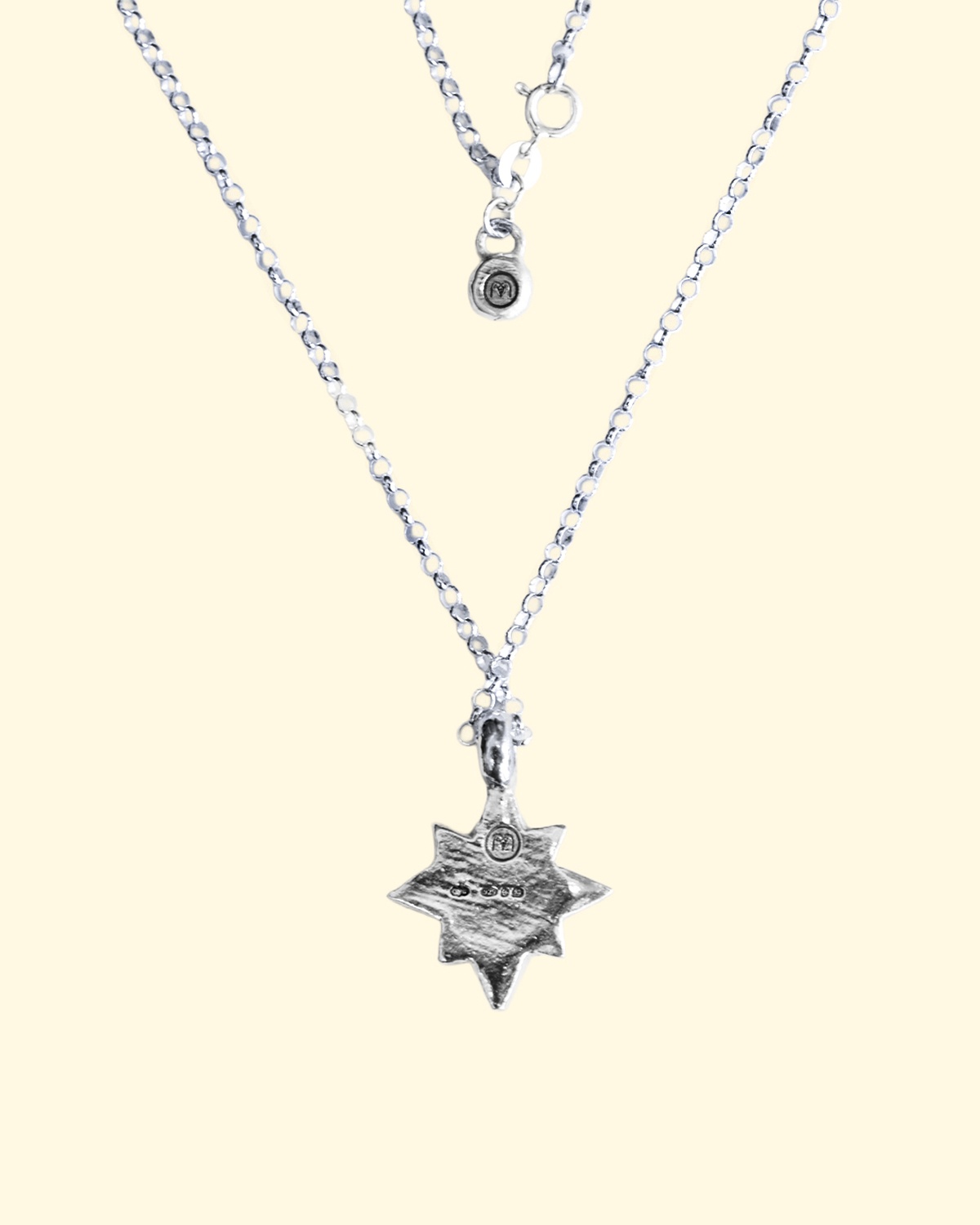 polaris necklace belcher north star luxury recycled sterling silver hand made unique mooki jewellery