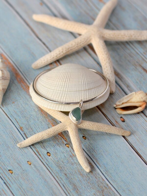 maxi seaglass bangle mooki jewellery silver waltham jewellers grimsby