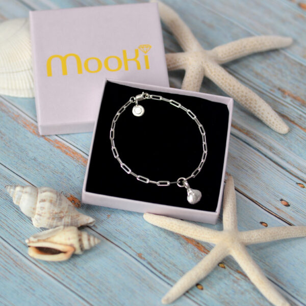 MooKi Jewellery Baby Shell Trace Bracelet Sea Sterling Silver Cleethorpes Beach Grimsby Jewellers