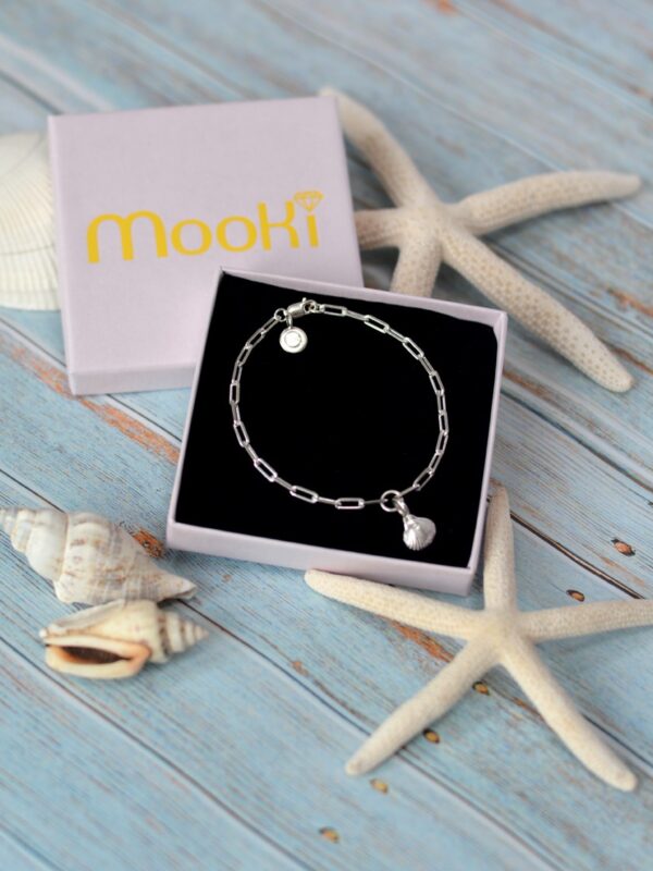 MooKi Jewellery Baby Shell Trace Bracelet Sea Sterling Silver Cleethorpes Beach Grimsby Jewellers