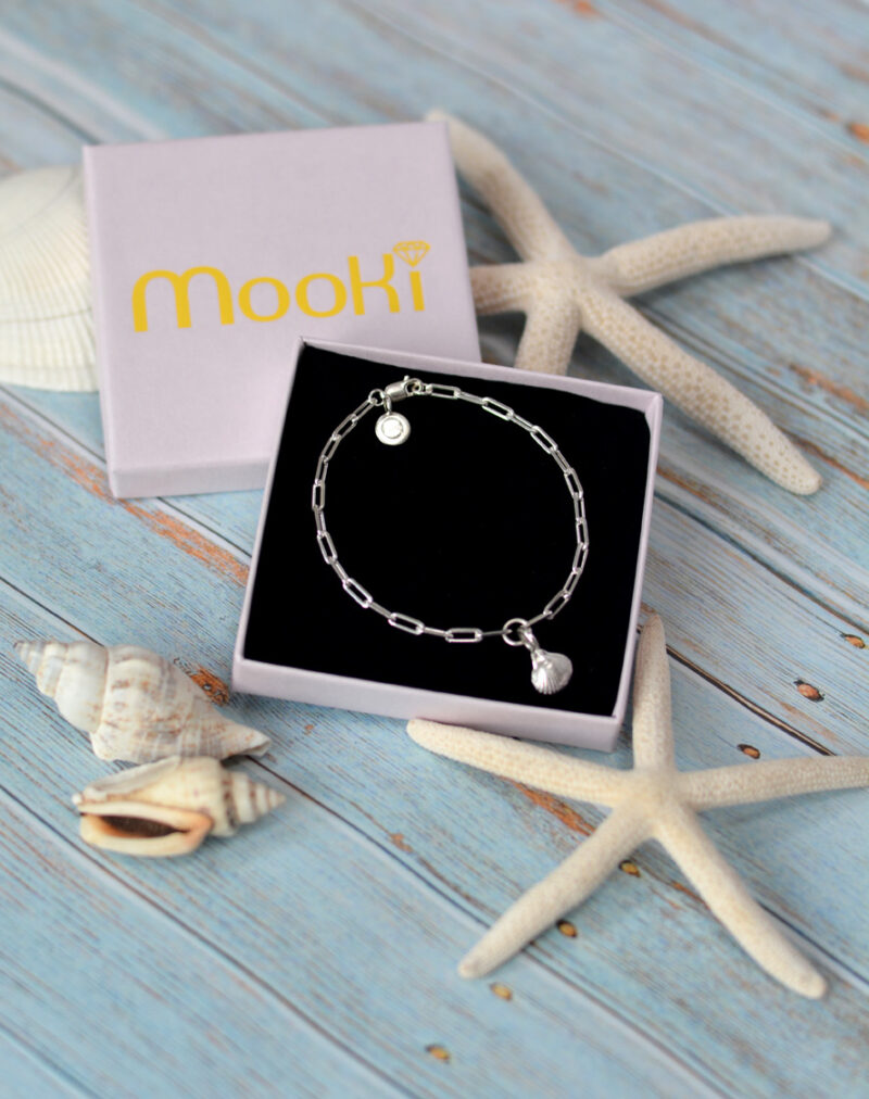 MooKi Jewellery Baby Shell Trace Bracelet Sea Sterling Silver Cleethorpes Beach Grimsby Jewellers