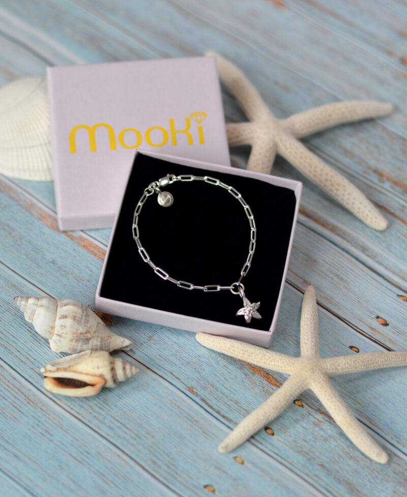 MooKi Jewellery Midi Starfish Trace Bracelet Sea Sterling Silver Cleethorpes Beach Grimsby Jewellers