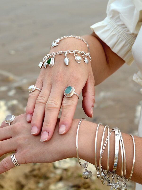 mooki jewellery tidal treasures recycled silver grimsby jewellers handcrafted sustainable british silversmith