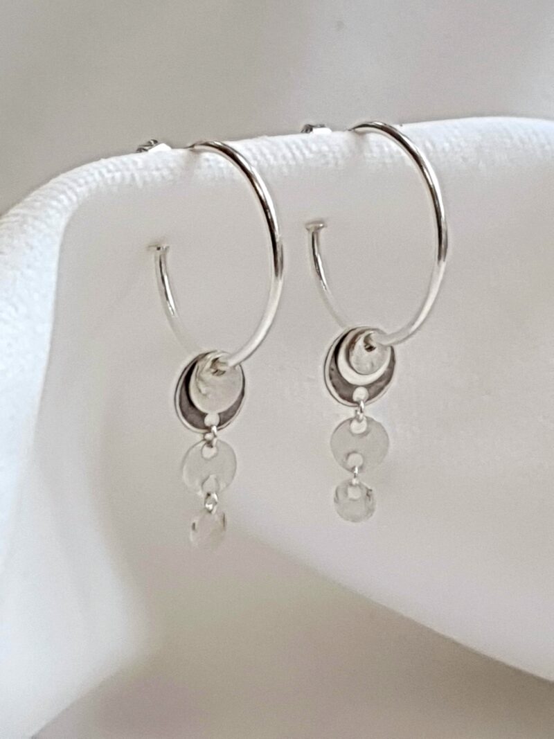 triple tara hoops mooki jewellery silver maxi earrings