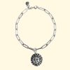 surya bracelet sun goddess face luxury recycled sterling silver hand made unique mooki jewellery