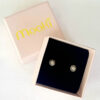 mooki jewellery surya sun studs stud earrings tiny dainty sterling silver handmade