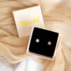 mooki jewellery surya sun studs stud earrings tiny dainty sterling silver handmade