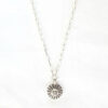 mooki jewellery surya sun necklace pendant chunky sterling silver handmade trace chain