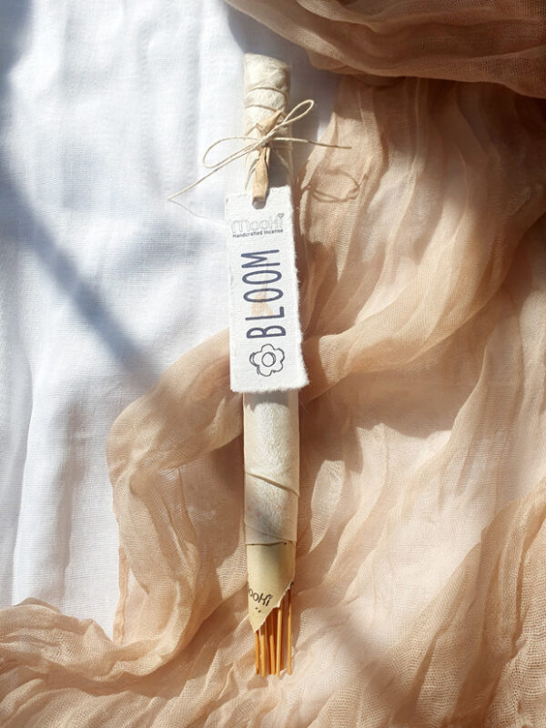 mooki bloom incense hand rolled india masala handcrafted authentic agarbatti