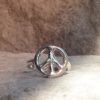 peace ring mooki jewellery sustainable recycled sterling silver cnd ban the bomb