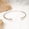 mooki jewellery pure heart cuff silver