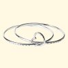 family tree bangle double two heart name personalised engraved hand stamped luxury recycled sterling silver hand made unique mooki jewellery