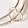 family tree bangle double two heart name personalised engraved hand stamped luxury recycled sterling silver hand made unique mooki jewellery