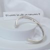 handwriting cuff deep engraved names words personalised sterling silver mooki jewellery