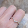 mooki wish ring wishbone v shaped ring