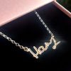 signature handwriting necklace pendant 3d mooki jewellery