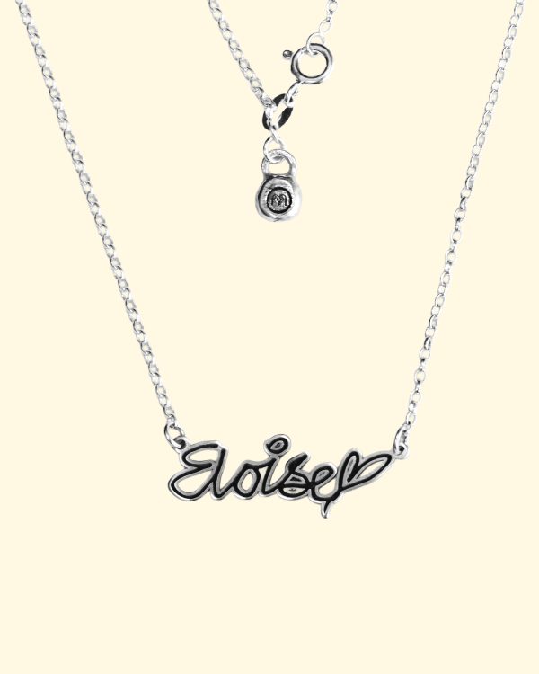 signature handwriting necklace pendant 3d mooki jewellery