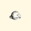 celeste ring mooki jewellery moon star ring chunky sterling silver cleethorpes british designer