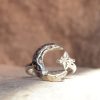 celeste ring mooki jewellery moon star ring chunky sterling silver british designer