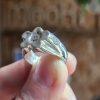 groovy bloom ring mooki jewellery silver wonky smiley flower