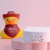 mooki jewellery lucky duckies silver ducks hoops