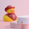 mooki jewellery lucky duckies silver ducks hoops