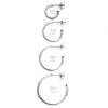 mooki jewellery silver hoops sizes