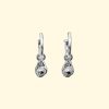 worlds smallest avocados charm hoops silver earrings mooki jewellery