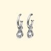 worlds smallest avocados charm hoops silver earrings mooki jewellery