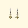 baby polaris hoops north star celestial earrings unique handmade recycled solid gold mooki jewellery