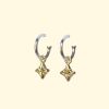 baby polaris hoops north star celestial earrings unique handmade recycled solid gold mooki jewellery