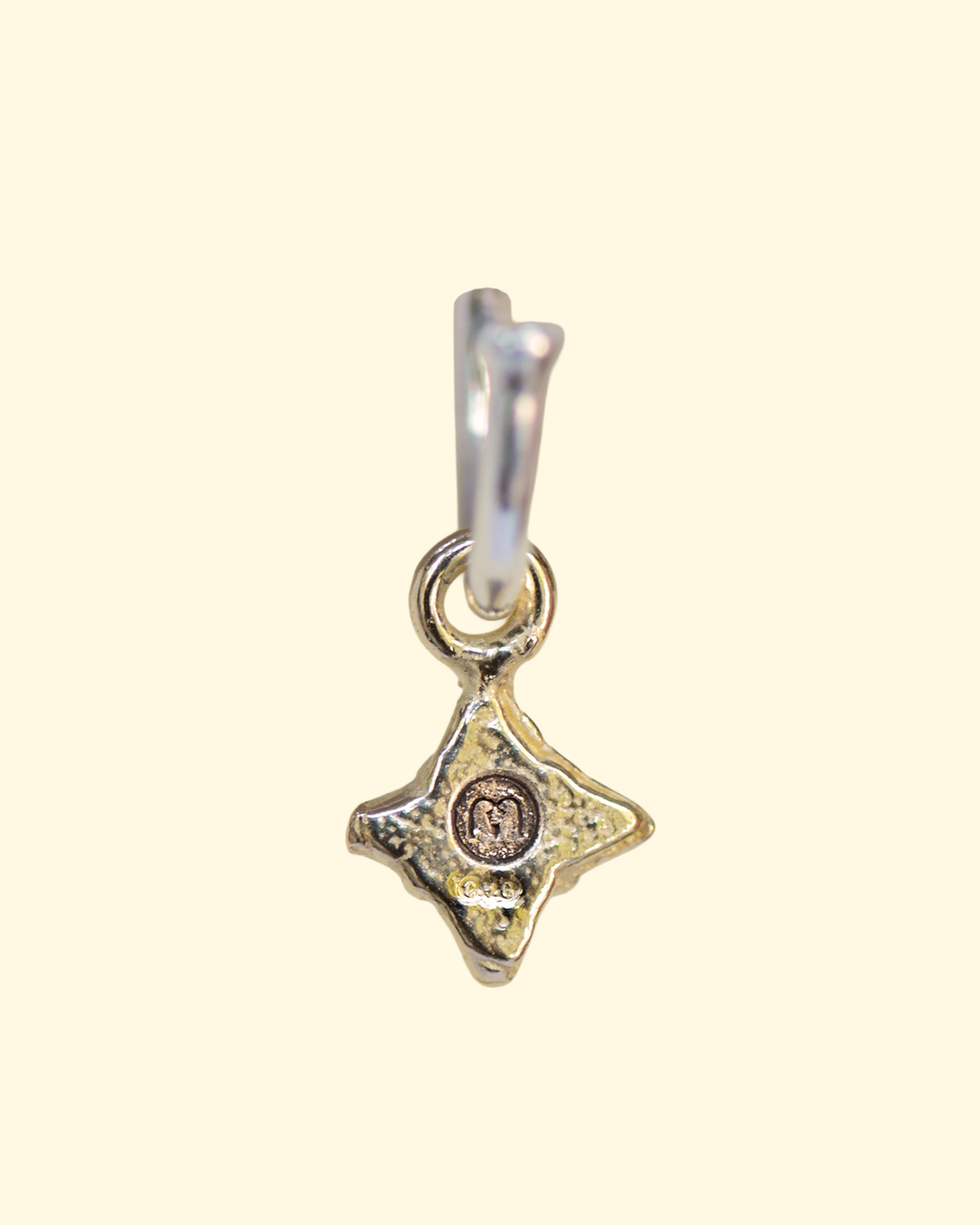 baby polaris hoops north star celestial earrings unique handmade recycled solid gold mooki jewellery