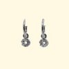 dinky donuts silver hoops earrings mooki jewellery