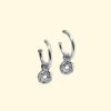 dinky donuts silver hoops earrings mooki jewellery