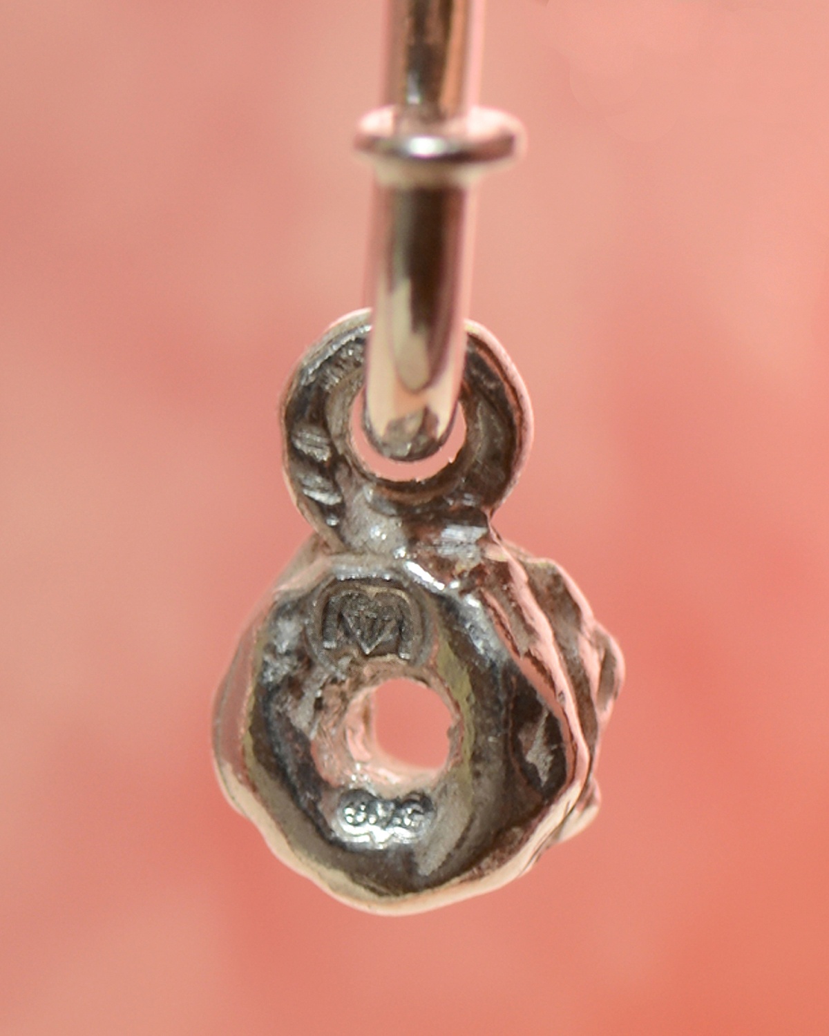 dinky donuts silver hoops earrings mooki jewellery