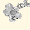 groovy bloom necklace smiley face flower wonky belcher luxury recycled sterling silver hand made unique mooki jewellery