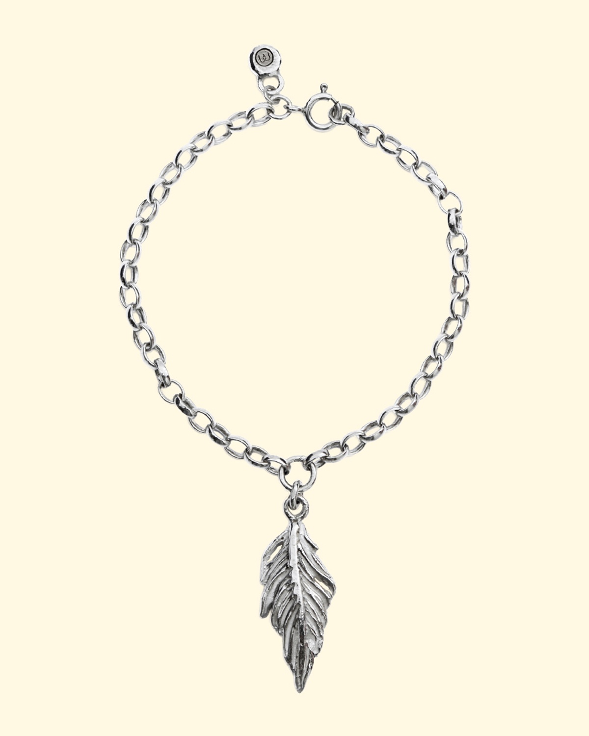 guardian bracelet belcher feather spiritual sentimental memorial uxury recycled sterling silver hand made unique mooki jewellery