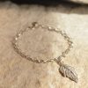 guardian bracelet belcher feather spiritual sentimental memorial uxury recycled sterling silver hand made unique mooki jewellery