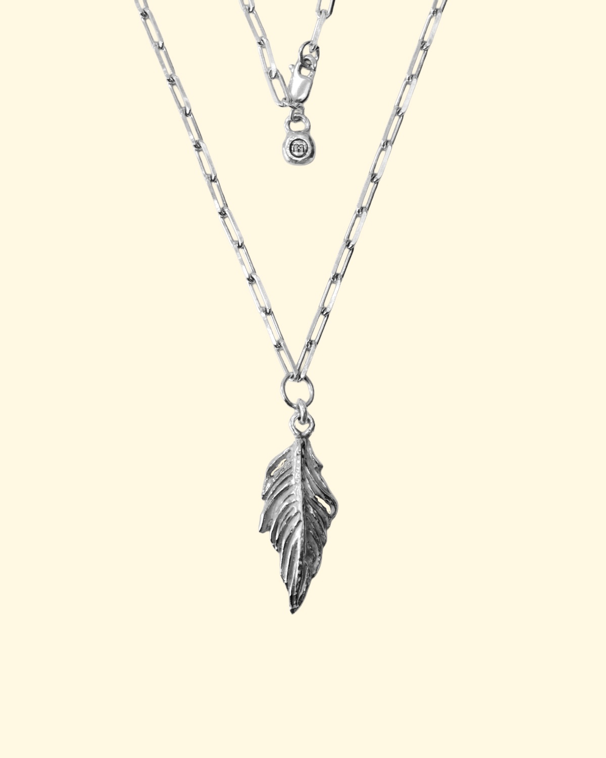 guardian necklace trace feather spiritual sentimental memorial uxury recycled sterling silver hand made unique mooki jewellery