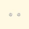 peace studs cnd tiny recycled sterling silver earrings mooki jewellery handmade unique